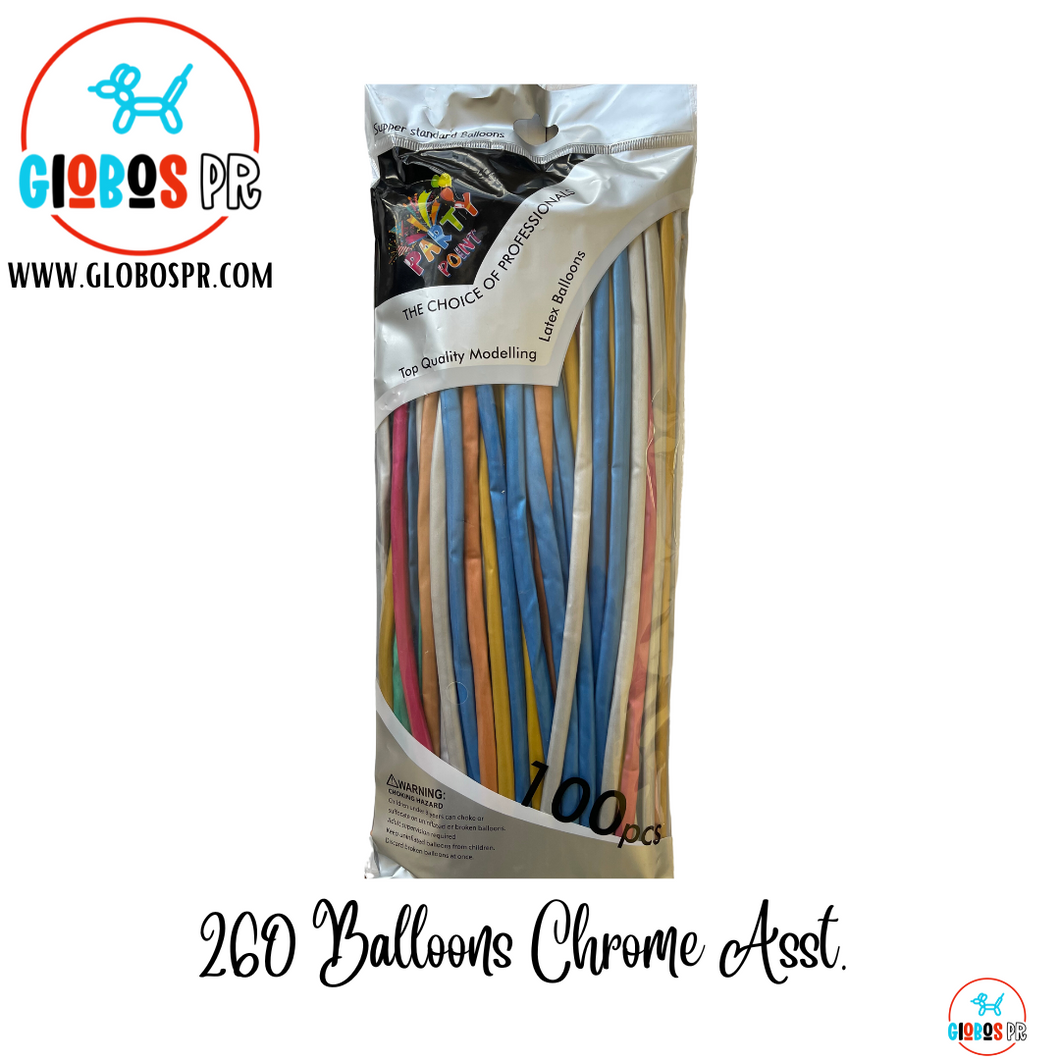 260 Chrome Balloons