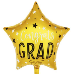 18'' Congratulations Grad Gold Star