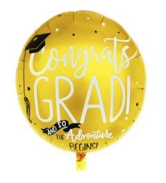 18'' Congrats Gold Grad