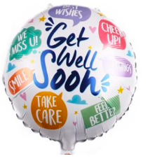 18'' Get Well Soon Message