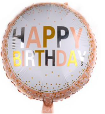 18'' Happy Birthday Rosegold