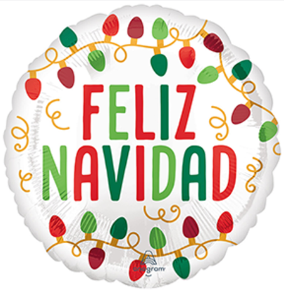 18'' Feliz Navidad Xmas Lights