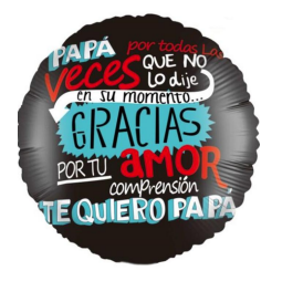 18'' Feliz Día Papá Mensajes