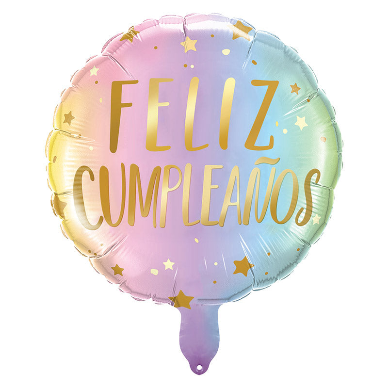 18'' Feliz Cumpleaños Pastel